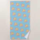Serviette De Plage informatique | Motif principal Pennywise Pastel (Devant)