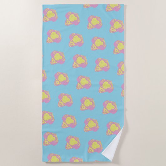 Serviette De Plage informatique | Motif principal Pennywise Pastel (Devant)