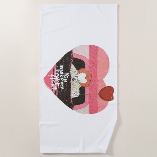 Serviette De Plage informatique | Pennywise - Vous faites flotter mon (Devant)