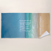 Serviette De Plage Inhalez exhalent des souvenirs des Caraïbes de (Devant)