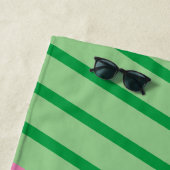 Serviette de plage initiale personnalisée (En situation)