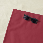 Serviette De Plage Initiales monogrammes classiques personnalisées ro (En situation)