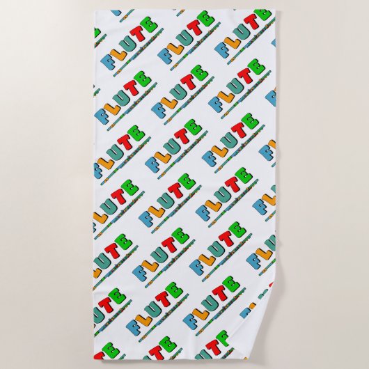 Serviette De Plage Inondation du Colorful (Devant)