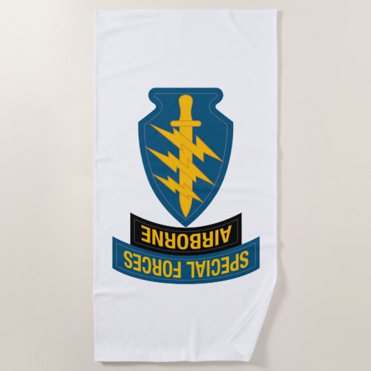 Serviette De Plage Insigne des forces spéciales - Onglet aéroporté (Devant)
