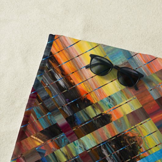 Serviette De Plage Intertissé (En situation)