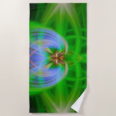 Serviette De Plage Intricité verte (Devant)