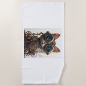 Serviette De Plage Inventeur de chats Steampunk (Devant)