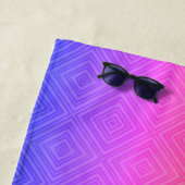 Serviette De Plage Ipanema Arc-en-ciel Hypnotique Diamant Moderne Pop (En situation)