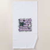 Serviette De Plage Iridescente Coquette Halloween (Devant)