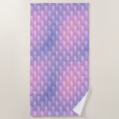 Serviette De Plage Iridescente violet et rose (Devant)