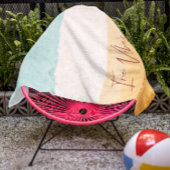 Serviette De Plage Irie Vibes | Ombre Plage Soleil & Sable Monogramme