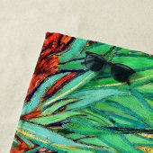Serviette De Plage Iris de Vincent Van Gogh (En situation)