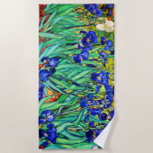 Serviette De Plage Iris de Vincent Van Gogh (Devant)