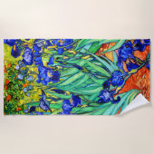 Serviette De Plage Iris de Vincent Van Gogh (Devant)