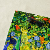 Serviette De Plage Iris de Vincent Van Gogh (En situation)