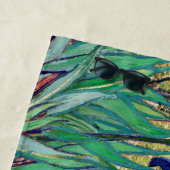 Serviette De Plage Irises par Vincent van Gogh (En situation)