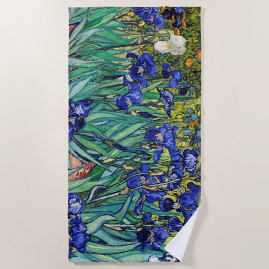 Serviette De Plage Irises par Vincent van Gogh (Devant)