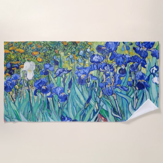 Serviette De Plage Irises Vincent van Gogh (Devant)