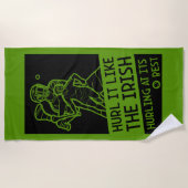 Serviette De Plage Irish Hurling Sport (Devant)