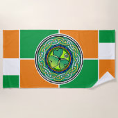 Serviette De Plage Irish shamrock (Devant)
