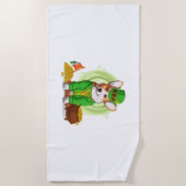 Serviette De Plage Irlandais Red Setter Chig se reproduit pour un Irl (Devant)