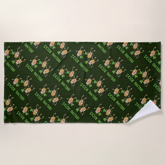 Serviette De Plage Irlande Rocks (Devant)