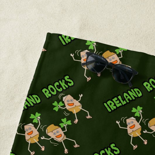 Serviette De Plage Irlande Rocks (En situation)