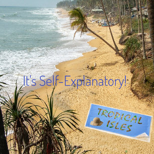 Serviette De Plage Isles-Brwn Tropical