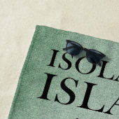Serviette de plage Isolation Island Deer (En situation)