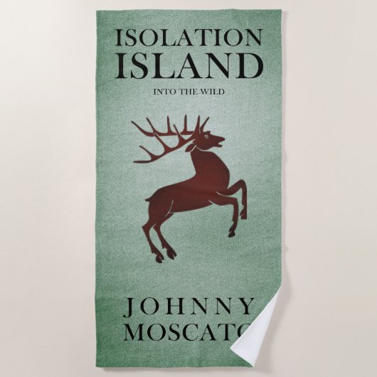 Serviette de plage Isolation Island Deer (Devant)