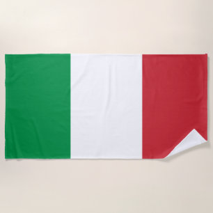 Serviette De Plage Italie Drapeau Italien Patriotique
