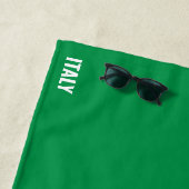 Serviette De Plage Italie Drapeau splendide patriotique (En situation)