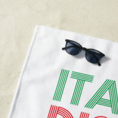 SERVIETTE DE PLAGE ITALO DISCO (En situation)