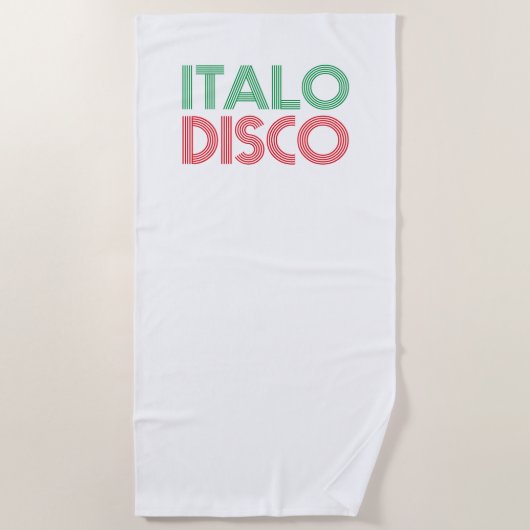 SERVIETTE DE PLAGE ITALO DISCO (Devant)