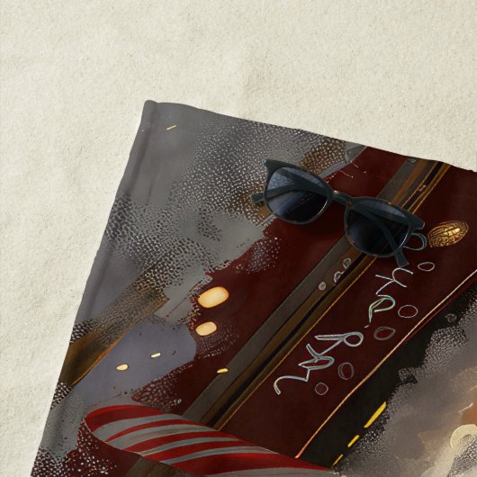 Serviette De Plage Jack Russell Chien Festive de Noël (En situation)