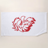 Serviette De Plage Jacksonville State University Gamecocks Red Eagle (Devant)