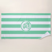 Serviette De Plage Jade Birdman Artefact Stripe (Devant)