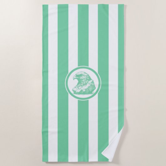 Serviette De Plage Jade Birdman Artefact Stripe (Devant)