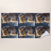 Serviette De Plage Jaguar Fluffy Baby, (Devant)