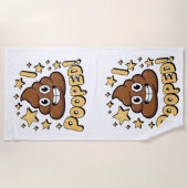 Serviette De Plage J'ai fait caca (Devant)