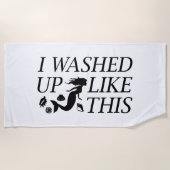 Serviette De Plage J'Ai Lavé Comme Ça (Devant)