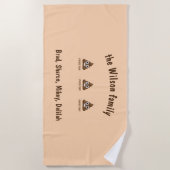 Serviette De Plage J'Ai Poopé Aujourd'Hui Drôle Emoticon (Devant)