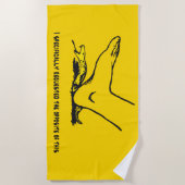 Serviette De Plage J'ai spécifiquement demandé l'opposé de ce Meme (Devant)