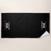 Serviette De Plage J'ai survécu à ICE (Devant)
