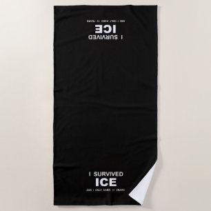 Serviette De Plage J'ai survécu à ICE