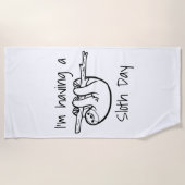 Serviette De Plage J'ai une journée de fête (Devant)