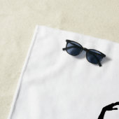 Serviette De Plage J'aime et adore le ballet génial unique (En situation)