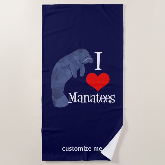 Serviette De Plage J'aime les lamates (Devant)
