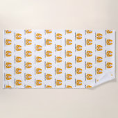 Serviette De Plage J'Aime Les Pieds Nus En Été (Devant)