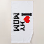 SERVIETTE DE PLAGE J'AIME MA MÈRE (Devant)